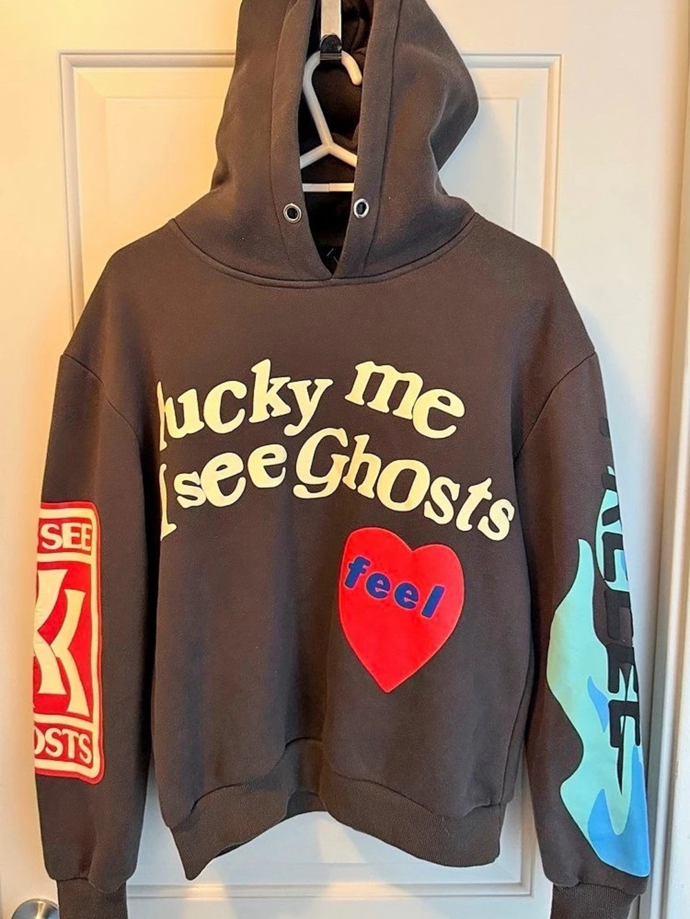 Kids See Ghosts Camp Flog Gnaw Lucky Me I See Ghosts Hoodie - Black